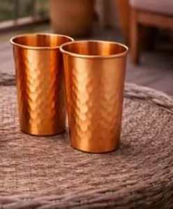 Gobelets en cuivre personnalisables avec logo, gobelets métalliques pour eau, jus, cocktails, durables, réutilisables, articles de bar pour entreprises. - Product Image 6