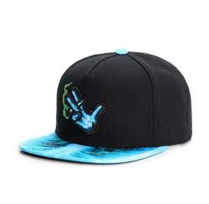 <b>Black</b> Hip Hop Snapback Cap with Abstract Pattern Polyester Unisex Casual Four Seasons Adjustable 58-60CM - Product Image 1
