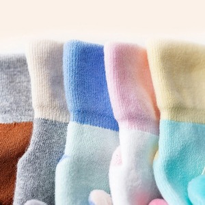 Chaussettes pour bébé avec visage d'animal mignon, tricotées, antidérapantes, en coton, nylon, élasthanne, 0,5-3 ans, à porter au printemps - Product Image 3