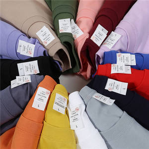 Camiseta de Manga Corta para Hombre, Cuello Redondo, Color Sólido, Algodón Tejido, Transpirable, Corte Regular, Diseño Liso - Product Image 4