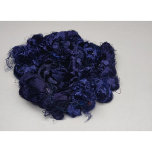 Fibre de viscose recyclée bleu marine pour le filage, le tissage et l'art textile - Product Image 2