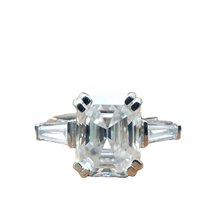 Anillo de Compromiso y Boda D'VINS JEWELS, Diseño Cuadrado Moderno, Corte Brillante, Diamante Cultivado en Laboratorio, Color D, Chapado en Oro Rosa, Certificado - Product Image 1