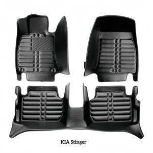 Tapis de sol de voiture en cuir 5D sur mesure de luxe, écologiques, ensemble complet pour <span class=keywords><strong>Soul</strong></span> EV 2014-2023, antidérapants, design mignon - Product Image 4