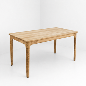 Table de restaurant minimaliste en teck massif, meubles en bois naturel séché pour restaurants, hôtels, villas, fabrication sur mesure OEM ODM - Product Image 2