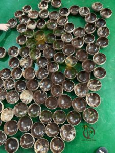 COCO ECO BRAND Porte-bougie en coquille de noix de coco - 3 tailles - Écologique et fait main - Super offre avec mèche incluse - Product Image 5