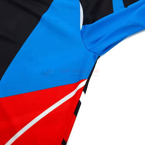 เสื้อเจอร์ซีย์มอเตอร์ไซค์แข่งมอเตอร์ครอสแขนยาว ระบายอากาศได้ดี สวมใส่สบาย ผลิตจากโพลีเอสเตอร์/สแปนเด็กซ์ สีและโลโก้สั่งทำได้ สำหรับทีมมืออาชีพ รับผลิตแบบ OEM - Product Image 4