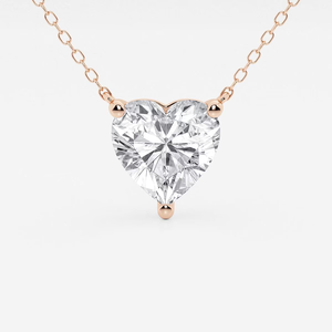 Collar Solitario con Diamante Cultivado en Laboratorio de 3 CTW, Plata de Ley 925, Elegante Regalo de Joyería para Mujer - Product Image 3