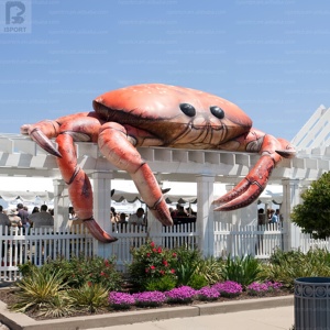<span class=keywords><strong>Crabe</strong></span> gonflable extérieur attrayant en tissu Oxford avec logo personnalisé, sculpture de <span class=keywords><strong>crabe</strong></span> des neiges pour la promotion de festivals de fruits de mer, de plages, d'expositions ou de centres commerciaux - Product Image 1
