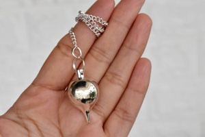 Wholesale Silver <b>Ball</b> Brass Pendulums Polished Gemstone <b>Crystal</b> Agate Feng Shui Environmentally - Product Image 2