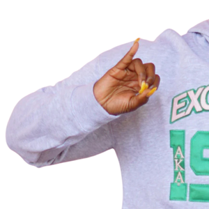   เสื้อฮู้ดครอป Heather Grey Excellence สำหรับผู้หญิง ผ้าฟลีซ สีดำเทา แขนยาว สวมใส่สบาย - Product Image 2