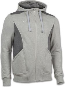 Sweat-shirt à capuche gris pour femme, veste de survêtement zippée, pull à empiècements contrastants, vêtement de sport d'extérieur 100 % coton respirant - Product Image 1