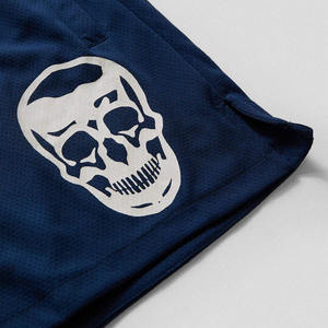 Pantalones Cortos Deportivos de Malla para Hombre MOE, Diseño Personalizado con Gráfico de Calavera, Cordón Elástico, Rendimiento en Entrenamiento, Fabricante OEM - Product Image 4