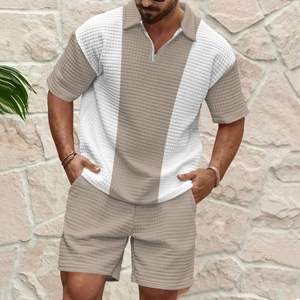 Luxury Mens <b>Polo</b> <b>Shirt</b> and Shorts Set High Quality Breathable Fabric Sportswear Gym Workout Training Running Outfit - Product Image 2