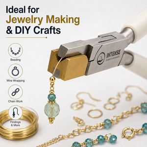 Pince de précision professionnelle pour la fabrication de bijoux, à mâchoires lisses, pour la mise en forme de fils et la création de perles, avec poignée ergonomique, logo personnalisé - Product Image 5