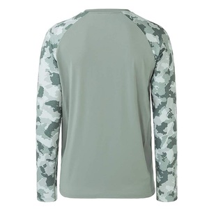 เสื้อตกปลาแขนยาวผู้ชาย สีน้ำเงินลายพราง แห้งเร็ว UPF 50 เสื้อคลุมแบบสวม - Product Image 6