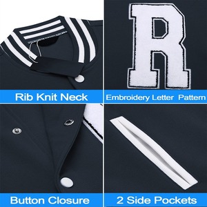 Customizable Men's Varsity <b>Jacket</b> 100% Wool\<b>Leather</b> <b>Long</b> Sleeves Streetwear Variety <b>jacket's</b> For Online Sale in Affordable price - Product Image 3