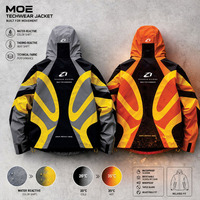 Chaqueta Cortavientos Personalizada para Hombre, Estilo Urbano, Impermeable, Termocrómica, Reactiva al Calor, Cambia de Color, Chaqueta para Lluvia