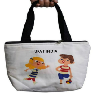 Hot Selling Cute Smile Face Mini Casual Shopping Bag Lady <b>Purse</b> <b>Small</b> Cotton Tote Handbag for Women Eco-friendly Easy Carrying - Product Image 2