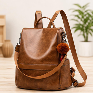 Mochila de Cuero Genuino de Lujo al por Mayor para Hombre, Bolsa para Portátil de Cuero Vacuno Real, Mochila de Viaje Vintage Personalizada LBK-0105C - Product Image 4