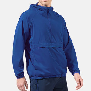 ผู้ผลิตเสื้อผ้าบุรุษมืออาชีพ ชุดเซ็ตเสื้อฮู้ดซิปสองชิ้นและกางเกงขาสั้น ชุดเซ็ตกางเกงขาสั้นกันลมสั่งทำพิเศษ - Product Image 5