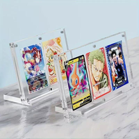 Support magnétique Jinda moderne en acrylique résistant aux UV pour cartes à collectionner, 2/3 emplacements, léger, pour présentoir de cartes sportives, cadre TCG