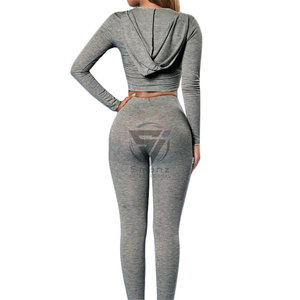 Conjunto Deportivo de 2 Piezas para Mujer de Alta Calidad, Transpirable, de Secado Rápido, Elástico en 4 Direcciones, Ecológico, Sujetador Deportivo y Leggings, Tallas Grandes, para Yoga - Product Image 3