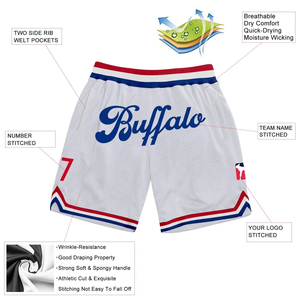 Shorts de basketball pour hommes personnalisés, de haute qualité, décontractés, écologiques, imprimés sur toute la surface, avec poches en mesh à transfert thermique - Product Image 5