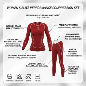 Ensemble de leggings et de t-shirt de compression athlétique pour femmes, tissu respirant en spandex/polyester, imprimé cerise, coupe ajustée pour l'exercice et le yoga - Product Image 6