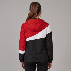 Chaqueta Cortavientos Ligera y Cálida con Capucha para Mujer, Fabricada en Fábrica, Transpirable, Resistente al Viento, Ecológica, con Cierre y Estampado de Nailon - Product Image 2