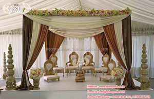 เก้าอี้ Mandap ดีไซน์ Mayuri สำหรับงานแต่งงานของชาวอินเดีย,เก้าอี้ Mandap สำหรับงานแต่งงานงานแต่งงานเก้าอี้ไม้สำหรับ Mandap - Product Image 3