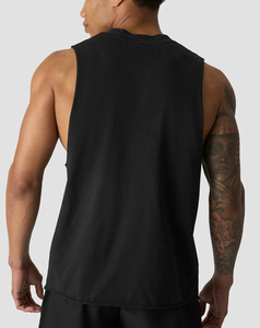 New Streetwear <b>Men's</b> <b>Black</b> Sleeveless <b>Tank</b> <b>Top</b> O-Neck Solid Color Breathable Knitted Polyester Casual Wear 2026 Wholesale - Product Image 3