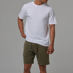 Pantalones cortos de algodón y forro polar personalizados al por mayor para hombre, con estampado digital, transpirables, con cintura elástica, en venta. - Product Image 1