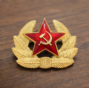 Vintage Style Red Star <b>Hat</b> Badge Metal Cap Emblem Custom Decorative Aluminum <b>Hat</b> Accessory - Product Image 3