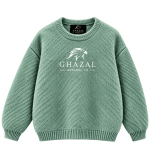 เสื้อสเวตเตอร์ไหมพรมผู้หญิงสำหรับฤดูใบไม้ร่วง คอวี แขนยาว ปลายแขนและชายเสื้อแบบริบ แต่งลายแบบลำลอง รับทำโลโก้ตามสั่ง ขายส่งเสื้อผ้าแฟชั่น - Product Image 1