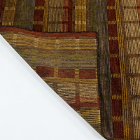 Tapis en laine écologique, antidérapant, tufté à la main, à motifs géométriques et à rayures, aux tons terreux, beige moutarde olive, pour salon