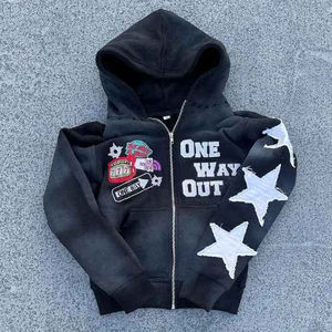 Sudadera con Capucha para Hombre, Corte Regular, Estilo Urbano, Estampado Artístico Bordado en 3D, 100% Algodón Felpa, Cuello Redondo, Transpirable e Impermeable para Invierno - Product Image 2