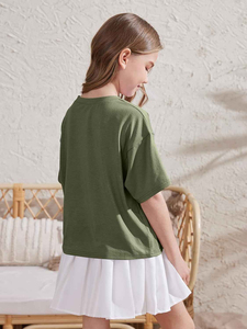 T-shirts courts décontractés imprimés pour femmes, coupe ample, 100 % coton écologique, confortables, doux et très élastiques – Vente en gros pour l'été - Product Image 4