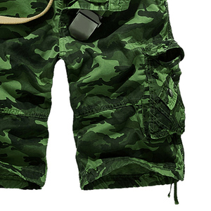 Nouveau design tendance 2026, shorts cargo pour hommes, shorts cargo décontractés élastiques pour hommes, logo personnalisé, shorts en coton, fabrication au Pakistan, OEM - Product Image 4