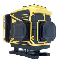 Niveau laser industriel à faisceau vert 12 lignes 3D 360 degrés horizontal et vertical, auto-nivelant, télécommandé, indice de protection IP54, pour pose de revêtements de sol