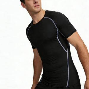 Camiseta Deportiva para Hombre, Colección Verano, Manga Corta, 100% Algodón, Ligera, Transpirable, Secado Rápido, Ecológica, para Gimnasio - Product Image 6