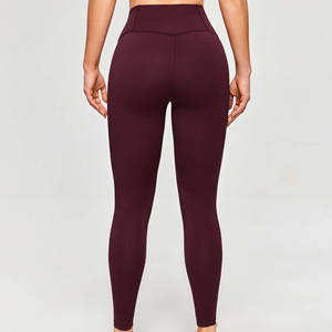 Custom Seamless Color Contrast High Stretchy Workout Pant V-<b>Shaped</b> Hip Lift Sweat-Wicking Tummy Control High Waist Yoga <b>Leggings</b> - Product Image 4