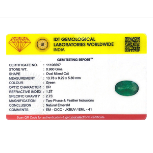 Certified Natural Zambian Emerald 4.8 Carat Loose Gemstone Emerald Cut 8x10mm Green for Fine Jewelry - Product Image 4