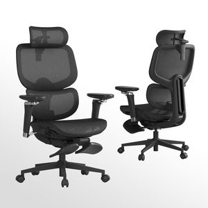 Sedia da Ufficio D2 Pro con Schienale Alto, Supporto Lombare Autoadattivo DTS, Braccioli Multi-Regolabili e Controllo a Filo - Product Image 1