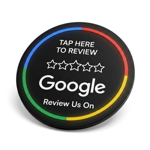 Autocollant NFC personnalisé en PVC imperméable avec code QR rond pour avis Google, idéal pour la promotion des entreprises - Product Image 2
