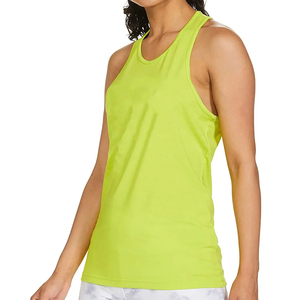 Women's <b>Lime</b> <b>Green</b> O-Neck Sleeveless Knitted Tank <b>Top</b> Casual Solid Color Quick Dry Polyester <b>Vest</b> <b>Top</b> - Product Image 6