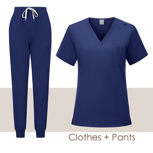 custom design accept poly cotton hospital <strong>uniform</strong> set for man poly spandex <strong>nurse</strong> scrub jogger set medical <strong>uniform</strong> set - Product Image 5