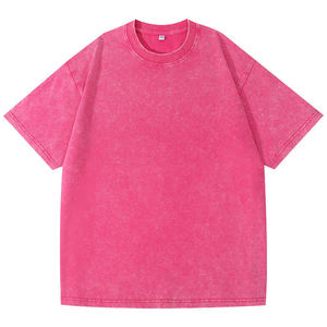 T-shirt Homme Luxe Délavé 120g en Spandex/Polyester, Coupe Courte, Haute Qualité, Logo Vintage Personnalisé, Effet Usé, Coupe Oversize, Lavage Acide - Product Image 6