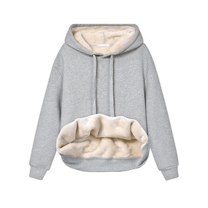 Custom Logo <b>Women's</b> Hoodie Best Quality Plush <b>Long</b> Sleeved Plus Size Hooded Sweater <b>Women's</b> Plush Winter Hoodie - Product Image 5