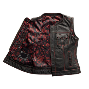 Chaleco de Cuero para Motociclistas, Moda para Moto, Duradero, Cómodo, Elegante, Ligero, para Viajes al Aire Libre, 1 Pieza - Product Image 4