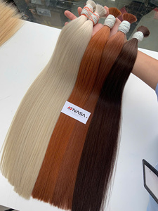 Prix de gros Extensions de cheveux en vrac Cheveux humains Double noyade 100 grammes Couleurs claires 30 pouces - Product Image 3
